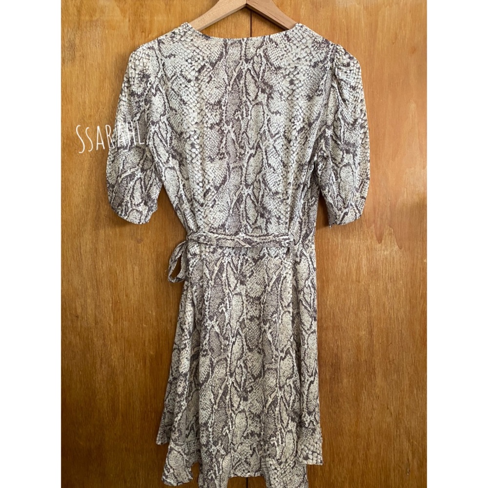 Reformation Python Print Wrap Dress - Picture 7 of 9